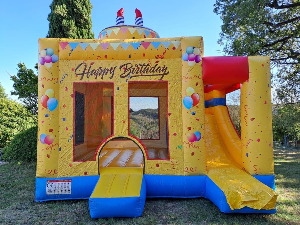 Château gonflable Happy Birthday à louer Toulouse Elite animation