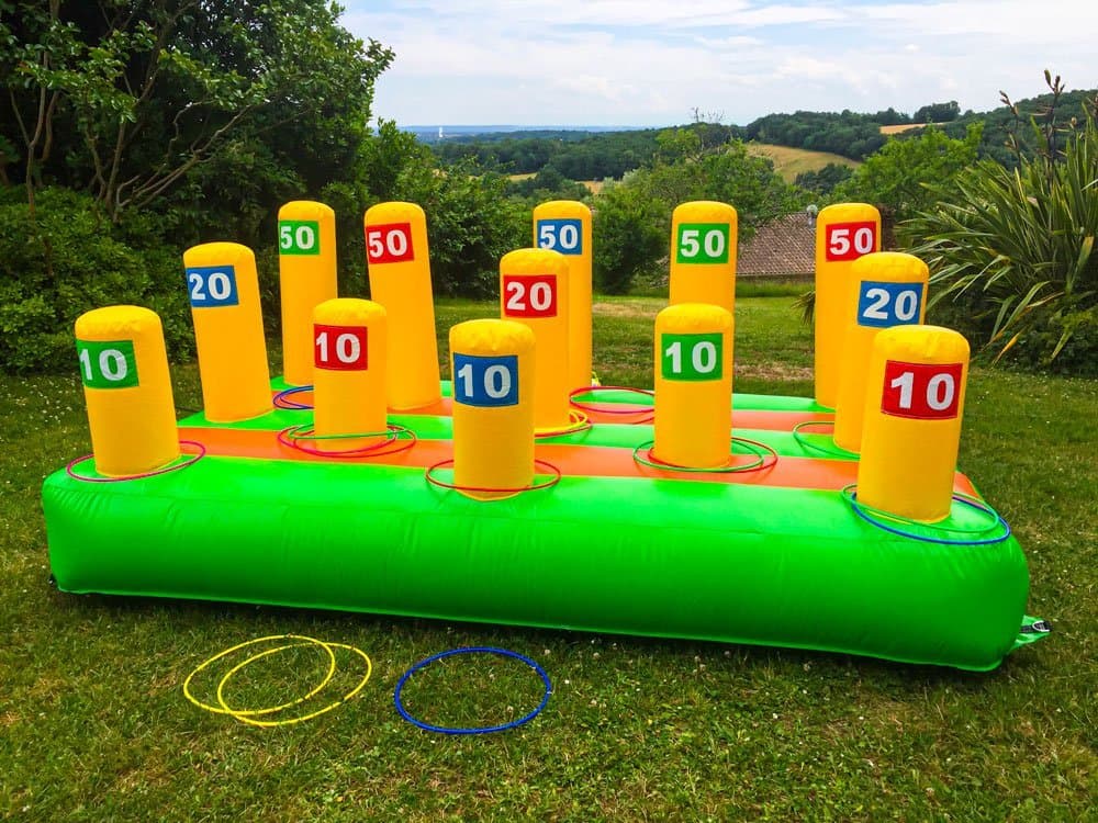 Jeu gonflable anneaux géants Toulouse Elite Animation