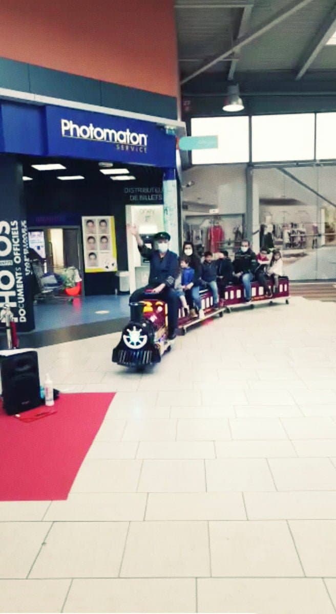 Animation train centres commerciaux chez Elite Animation